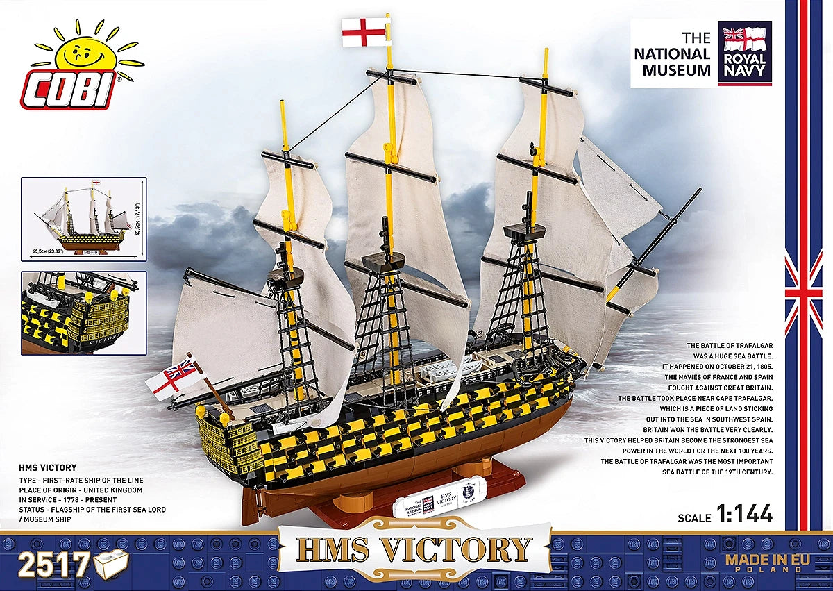 Cobi 1/144 Scale HMS Victory (Needs new box on next delivery) Brick Models [variant_option4]
