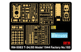 Ryefield Model 1/35 T34/85 Model 1944 Factory No183 Scale Model [variant_option4]