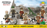 Cobi Battle of Monte Cassino, 6 Figure Set Brick Model Kit Cobi