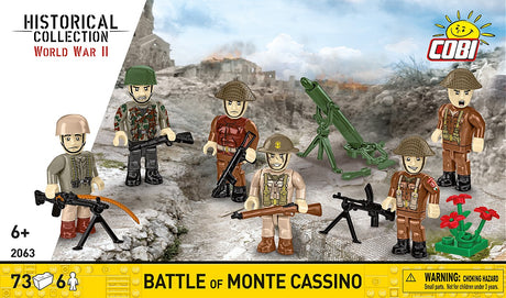 Cobi Battle of Monte Cassino, 6 Figure Set Brick Model Kit Cobi
