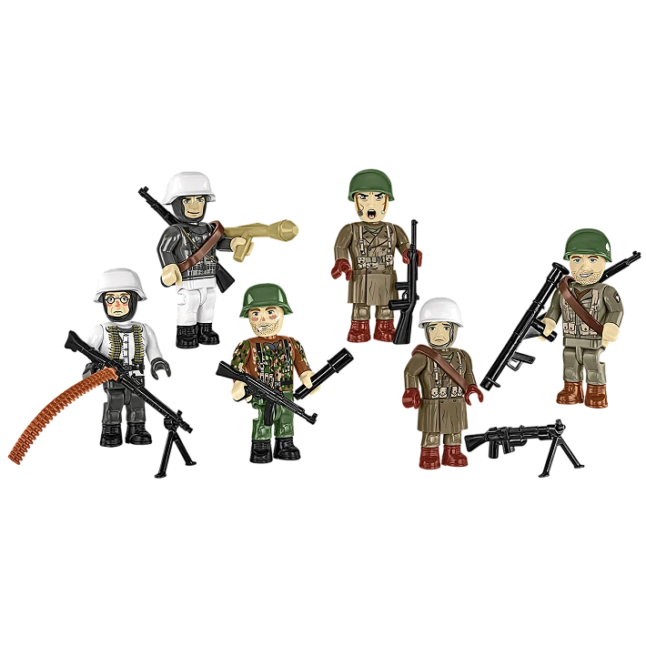 Cobi : Battle Of The Bulge 1944 6 Figure Set Brick Model Kit Cobi