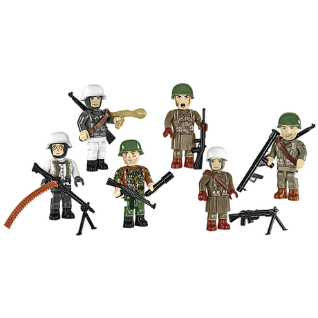 Cobi : Battle Of The Bulge 1944 6 Figure Set Brick Model Kit Cobi