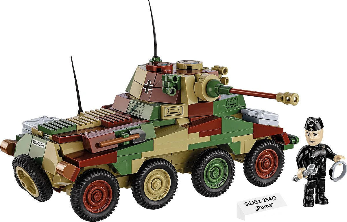 Cobi 1/35: Sd.Kfz. 234/2 Puma Brick Model Kit [variant_option4]