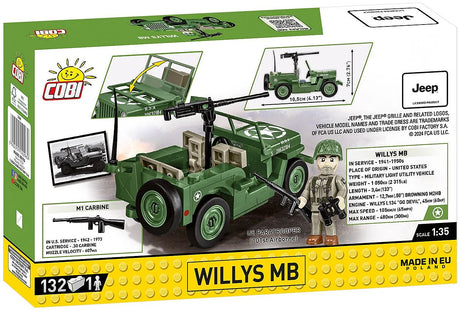 Cobi 1/35 Willys MB Brick Model Kit [variant_option4]