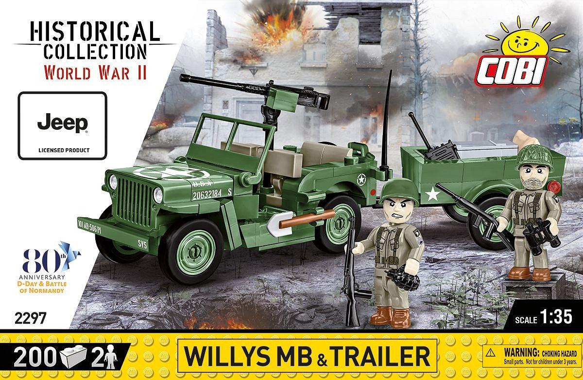 Cobi 1/35 Willys MB and Trailer