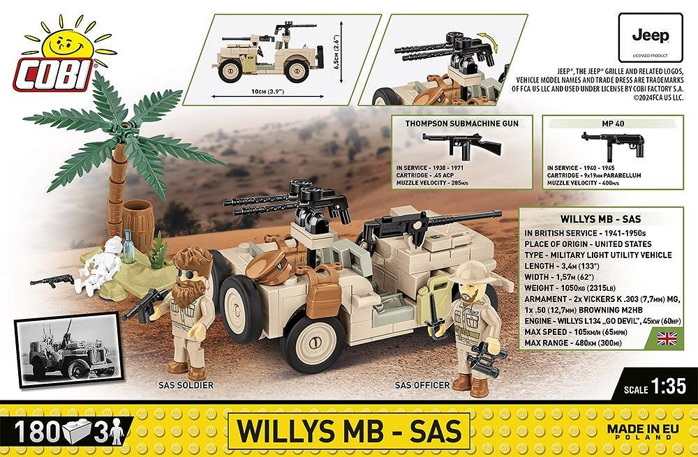 Cobi 1/35 Willys MB -SAS