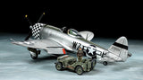 Tamiya 1/48 P-47D Bubbletop & 4x4 Light Vehicle Scale Model [variant_option4]