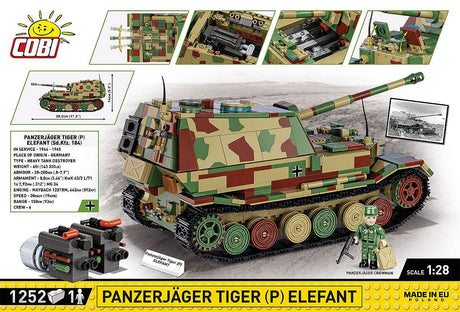 Cobi Panzerjäger Tiger (P) Elefant 1:28 Scale