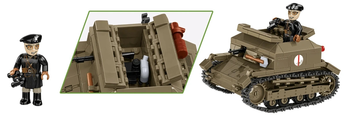 Cobi 1:28 Scale: Tankette TK-3 Brick Model Kit [variant_option4]