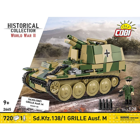 Cobi 1/28 SD.KFZ 138/1 Grille Ausf M Brick Models Cobi