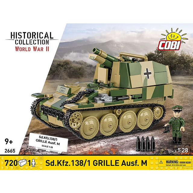 Cobi 1/28 SD.KFZ 138/1 Grille Ausf M Brick Models Cobi