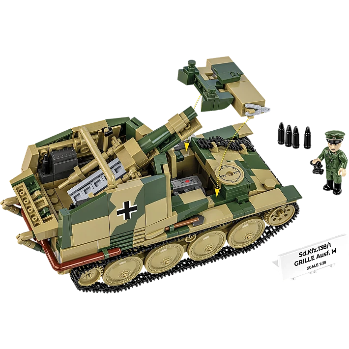Cobi 1/28 SD.KFZ 138/1 Grille Ausf M Brick Models Cobi