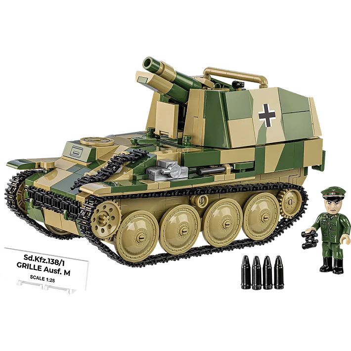 Cobi 1/28 SD.KFZ 138/1 Grille Ausf M Brick Models Cobi
