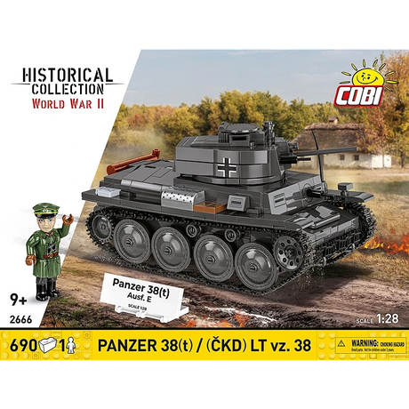 Cobi 1/28 Panzer 38T (CKD) LT VZ.38 Brick Models Cobi