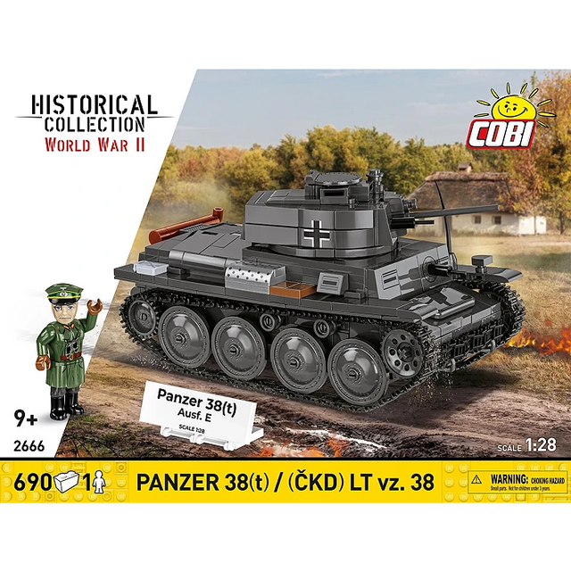 Cobi 1/28 Panzer 38T (CKD) LT VZ.38 Brick Models Cobi