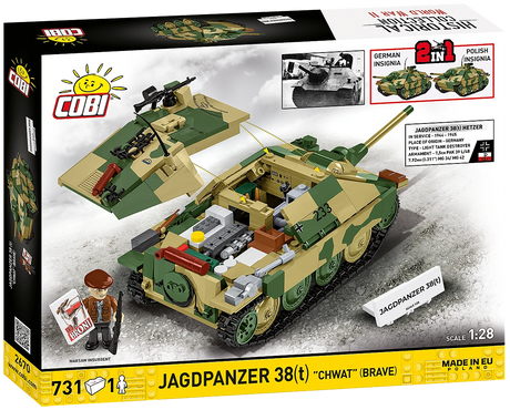 Cobi 1/28 Jagdpanzer 38(T) Brick Model Kit Cobi
