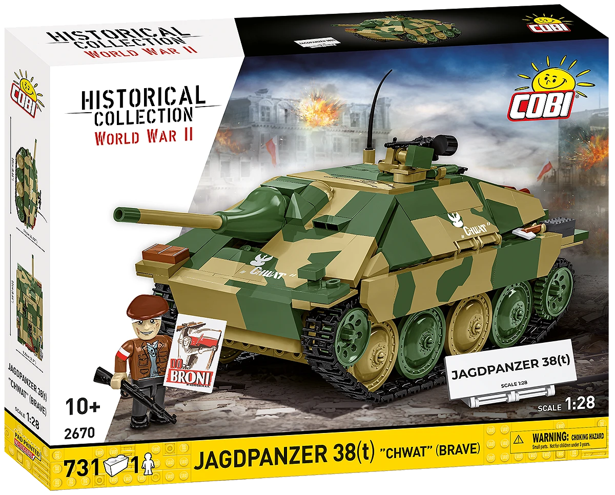 Cobi 1/28 Jagdpanzer 38(T) Brick Model Kit Cobi