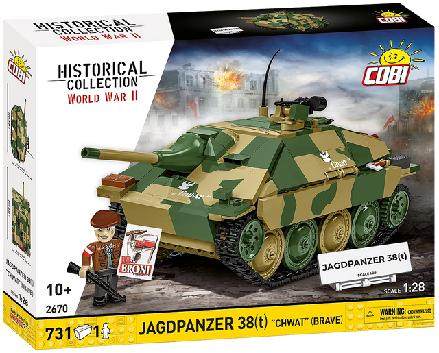 Cobi 1/28 Jagdpanzer 38(T) Brick Model Kit Cobi