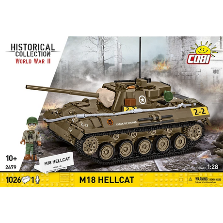 Cobi 1/28 Scale: M18 Hellcat Brick Model Kit Cobi