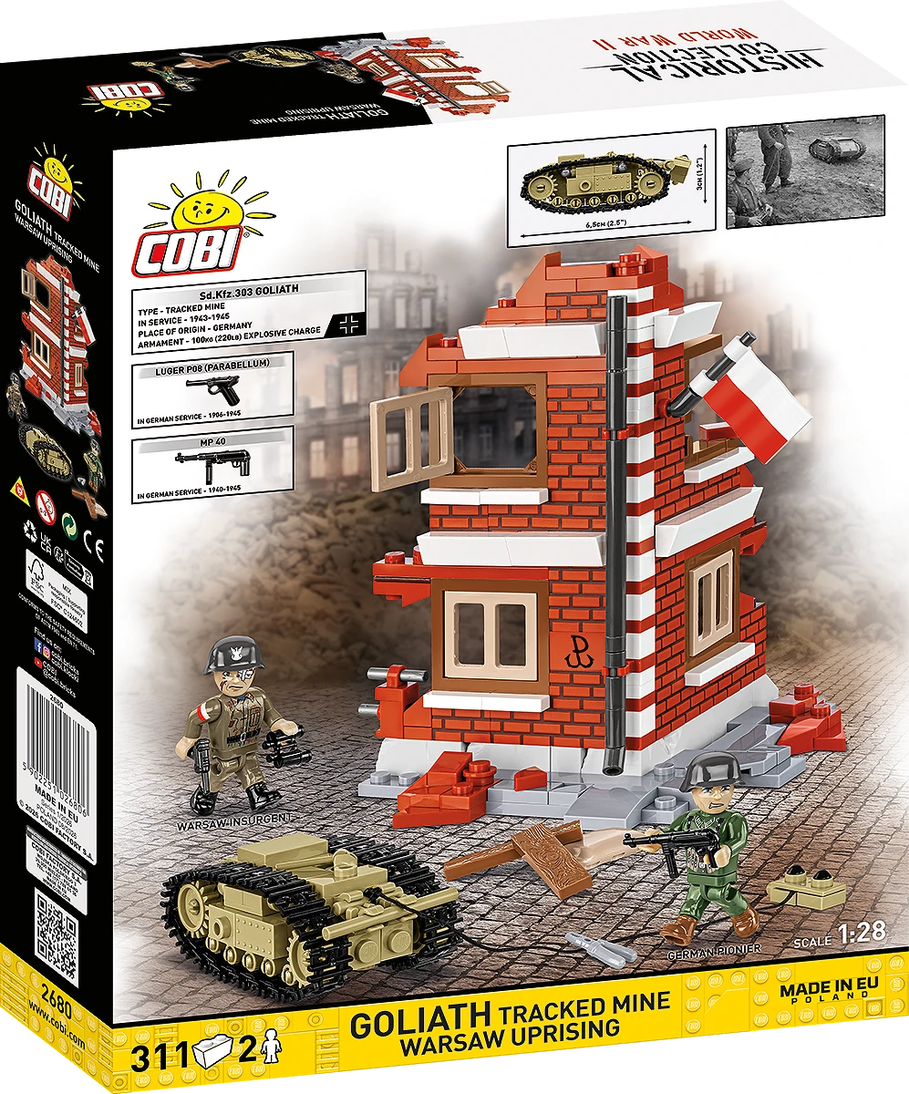 Cobi 1:28 Goliath Tracked Mine Warsaw Uprising