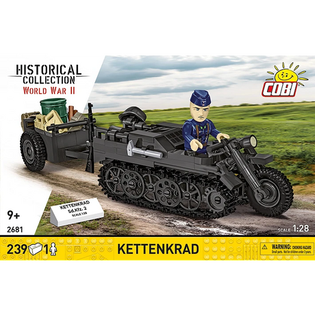 Cobi 1/28 Scale: Kettenkrad Brick Model Kit Cobi