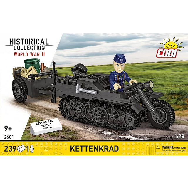 Cobi 1/28 Scale: Kettenkrad Brick Model Kit Cobi