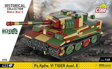 Cobi 1/48 tiger 1 "Musee des Blindes Saumur" Brick Models [variant_option4]