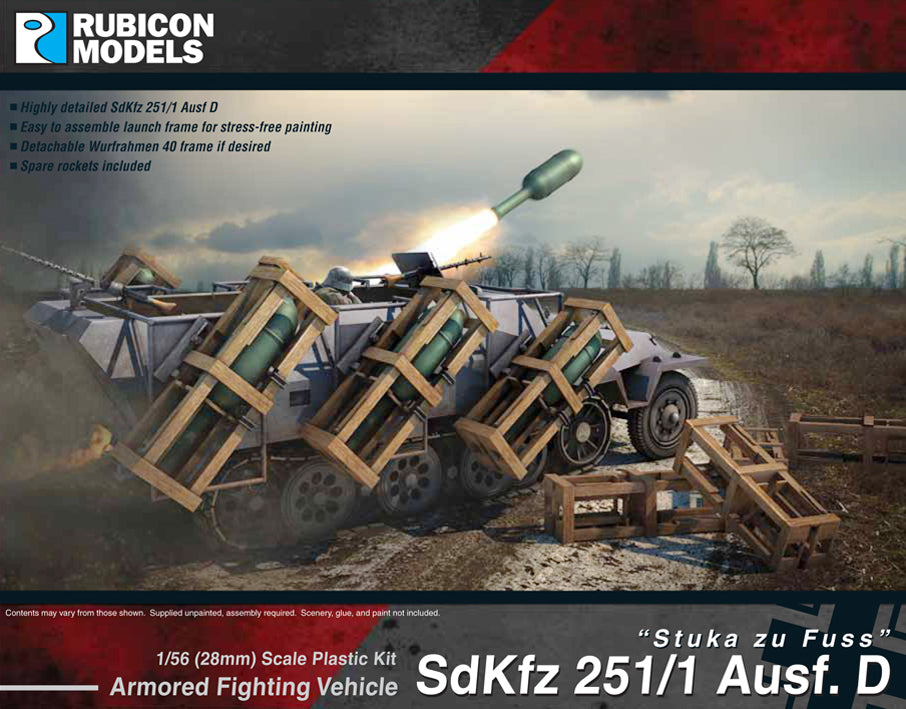 Rubicon 1/56 SdKfz 251/1 Ausf D Stuka zu fuss.