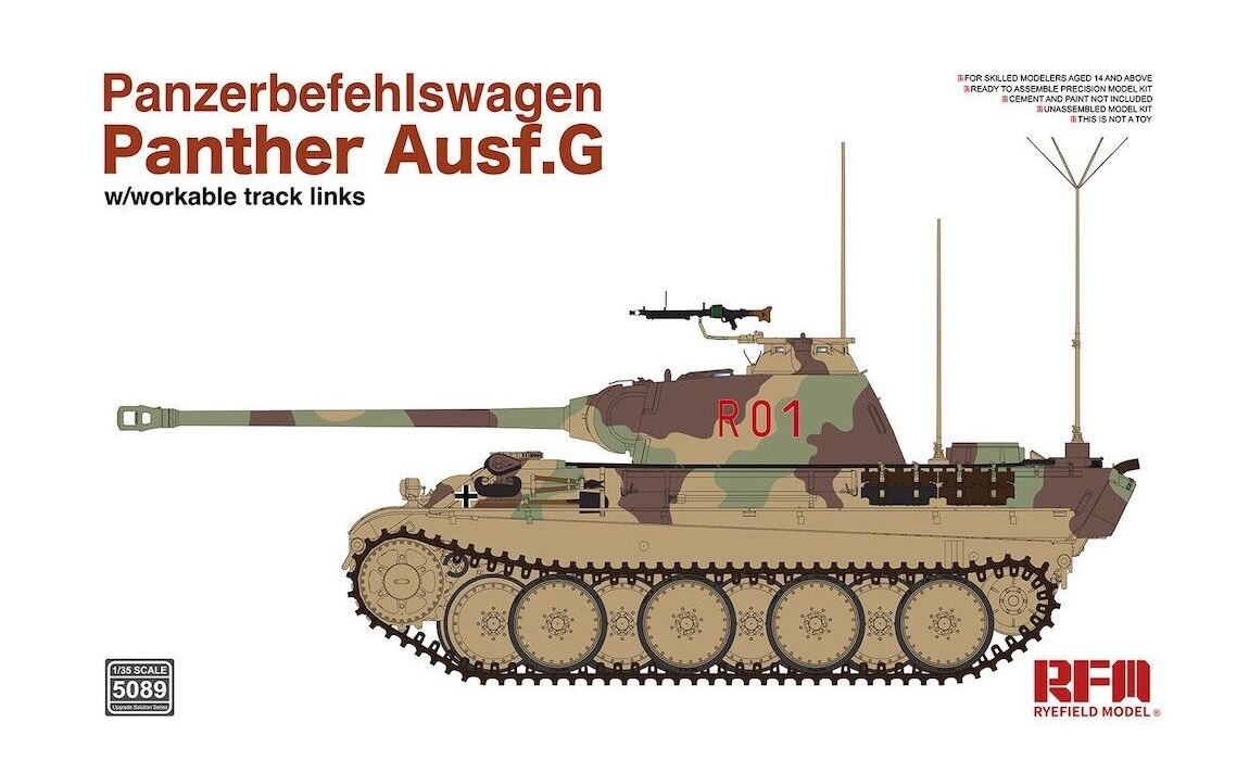 Ryefield Model 1/35 Panther Ausf G, Panzerbefehlswagen