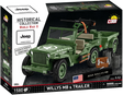Cobi 1/12 Scale Willys MB & Trailer - Executive Edition Brick Model Kit [variant_option4]