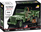 Cobi 1/12 Scale Willys MB & Trailer - Executive Edition Brick Model Kit [variant_option4]