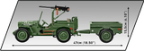 Cobi 1/12 Scale Willys MB & Trailer - Executive Edition Brick Model Kit [variant_option4]