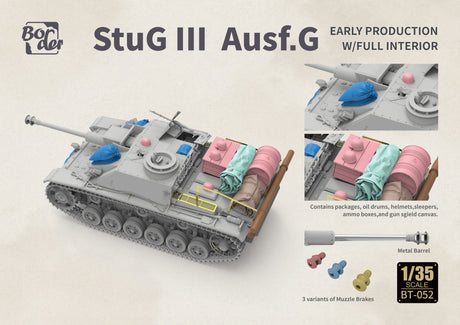 Border Model 1/35 Stug III Ausf. G Early, with Full Interior