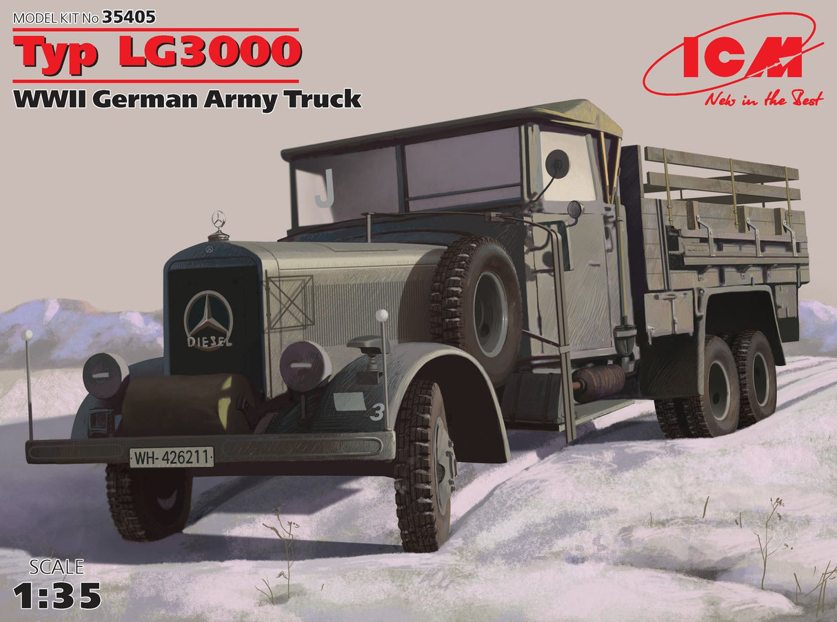 ICM 1:35 Scale Typ LG3000, WWII German Army Truck