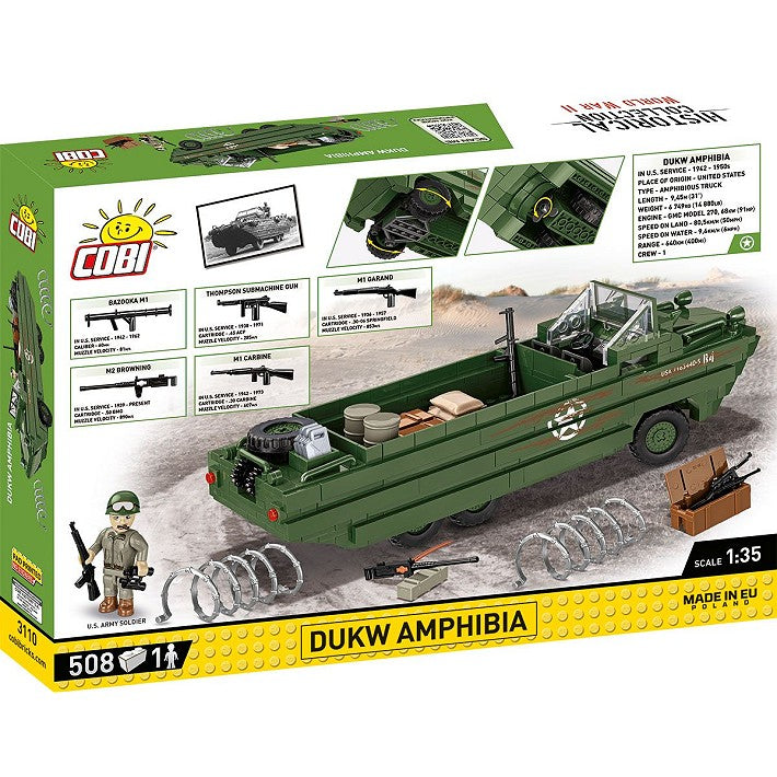 Cobi 1/35 Scale DUKW Amphibia Brick Model Kit [variant_option4]