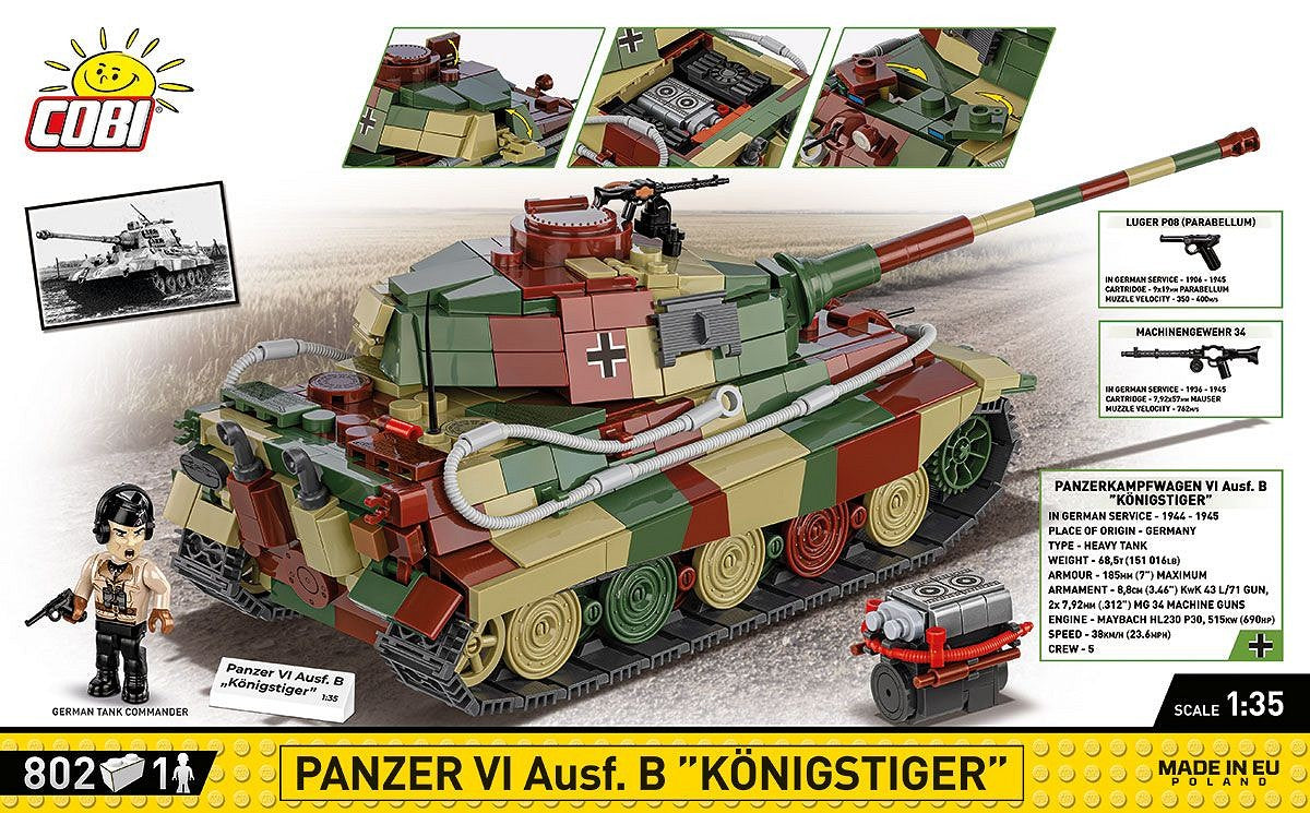 Cobi 1:35 Scale Panzer VI Ausf.B "Konigstiger"