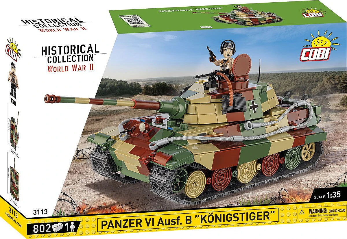 Cobi 1:35 Scale Panzer VI Ausf.B "Konigstiger" Brick Model Kit [variant_option4]