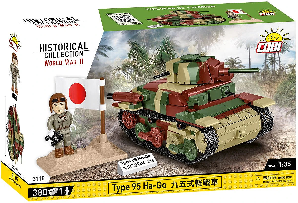 Cobi 1/35 Scale Type 95 Ha-Go Brick Model Kit [variant_option4]