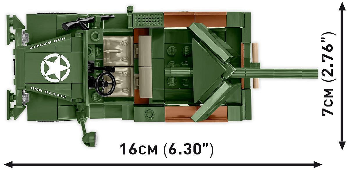 Cobi 1:35 Scale 37mm GMC M6 Fargo Brick Model Kit [variant_option4]