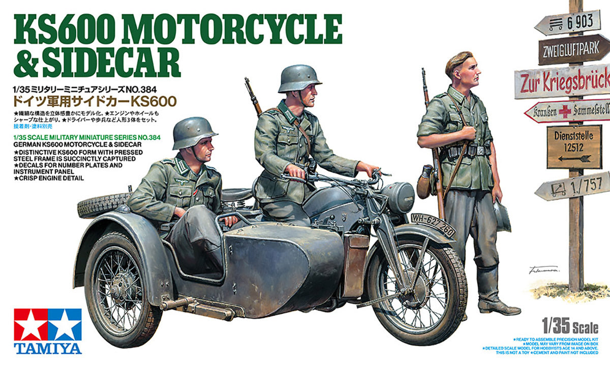 Tamiya 1/35 KS600 and Sidecar