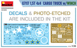 MiniArt 1/35 1.5t 4x4 Cargo Truck w/Winch and Crew Scale Model [variant_option4]