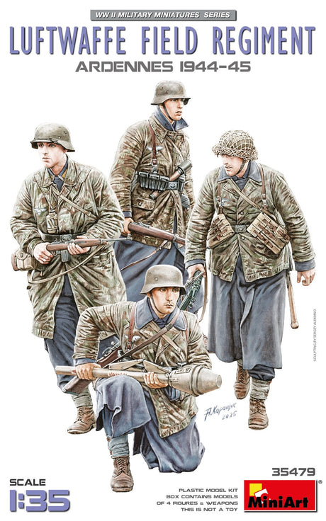 MiniArt 1/35 Luftwaffe Field Regiment Ardennes 44-45 CHECK Kits MiniArt