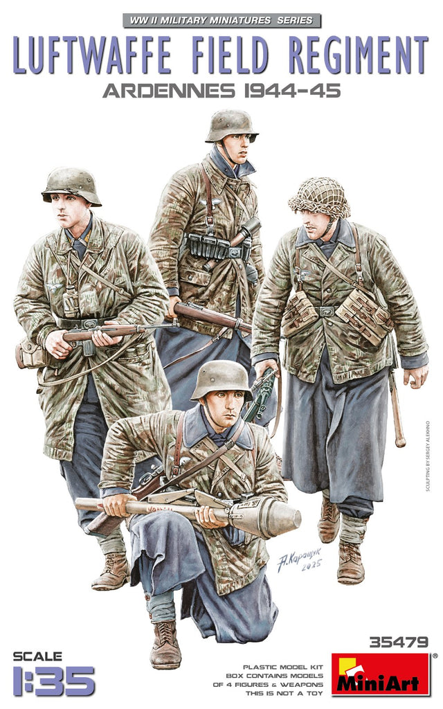 MiniArt 1/35 Luftwaffe Field Regiment Ardennes 44-45 CHECK Kits MiniArt
