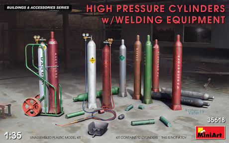 High Pressure Cylinders & Welding Equipment (WORM DONE) Kits Creative Models Ltd