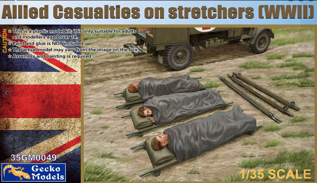 Gecko models 1/35 Allied Casualties on Stretchers WW2