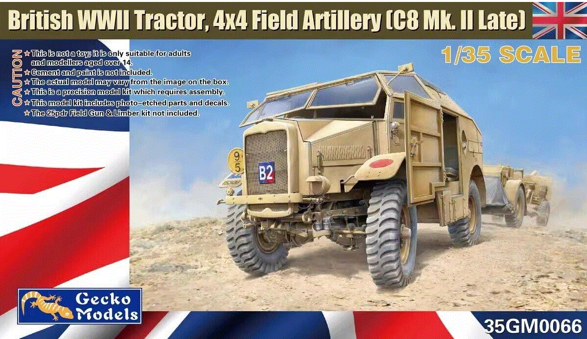 Gecko 1/35 British Tractor 4×4 Field Artillery
