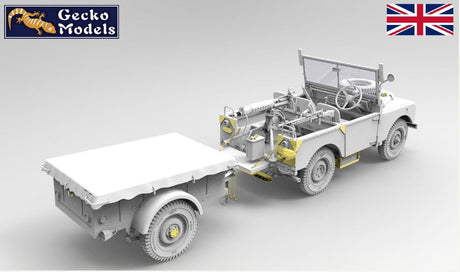 Gecko 1/35 British FV18001 Mk I 80 inch 4X4 Utility Vehicle with Bantam Trailer.