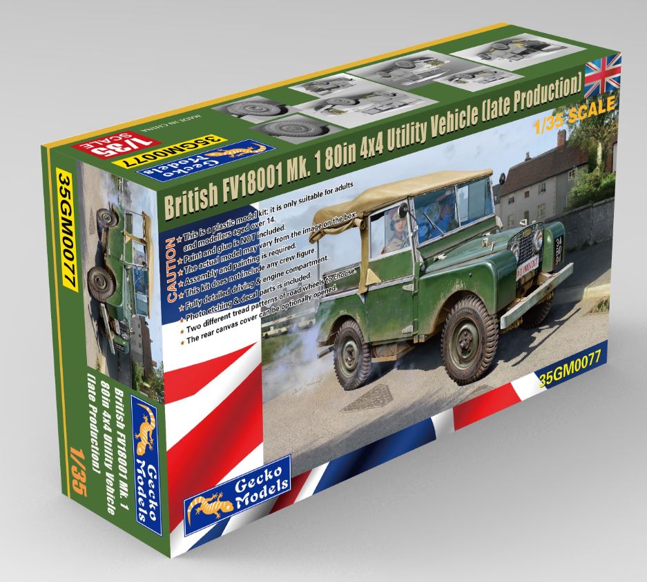 Gecko 1/35 FV18001 Mk. 1 80in 4×4 Utility Vehicle (late).
