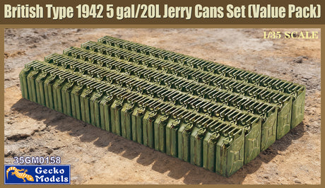 Gecko models 1/35 British Type 1942 5 Gal/20Ltr Jerry Cans Scale Model Gecko