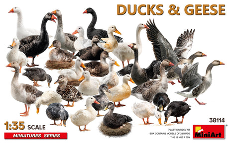MiniArt 1/35 Ducks & Geese Scale Model MiniArt